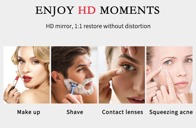 Flexible LED Magnifying Makeup Mirror