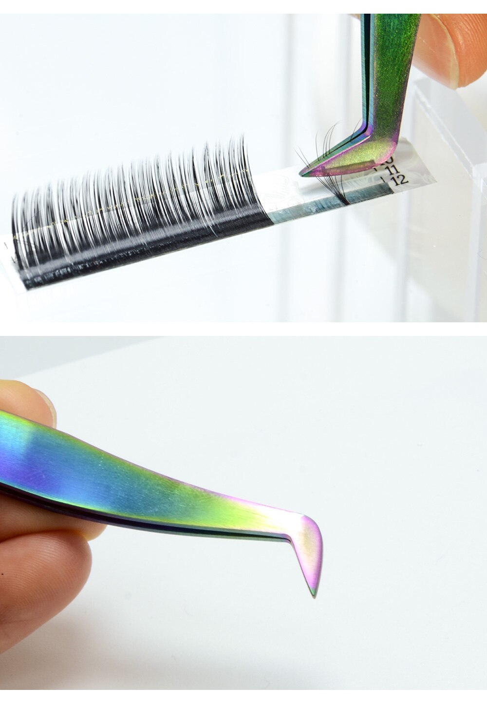 Non-magnetic Eyelash Extension Tweezers 5 Pcs Set