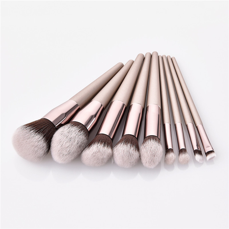 Champagne Color Makeup Brushes Set Champagne Color Makeup Brushes Set