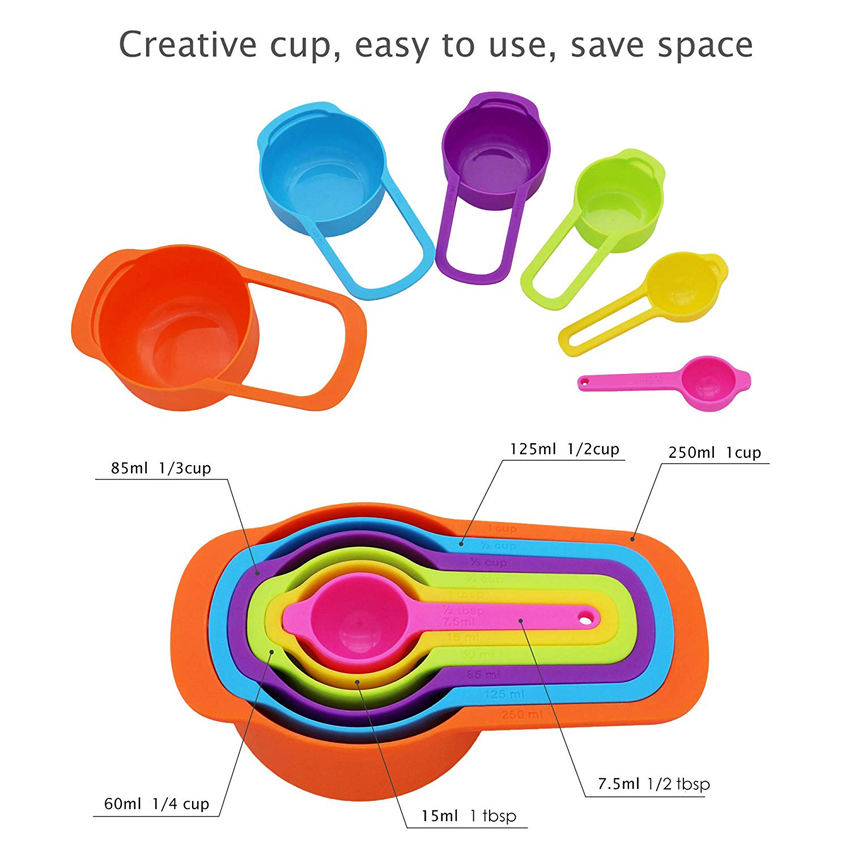 Mixing Cooking Bowls Set 10 Pcs