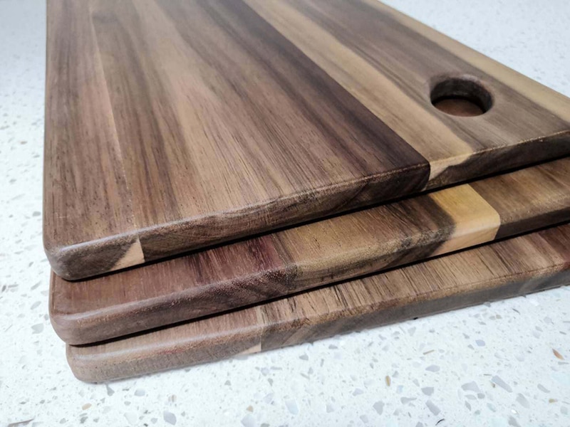 Zebra Acacia Wood Cutting Board