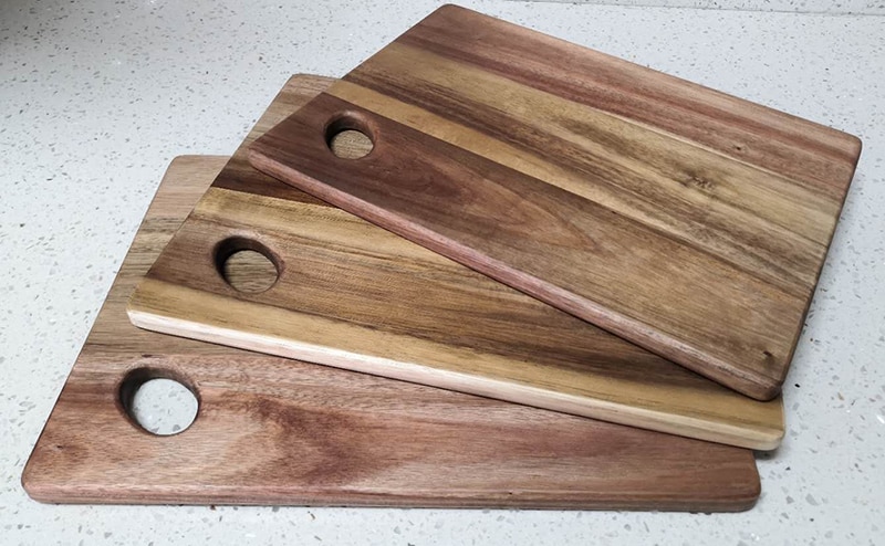 Zebra Acacia Wood Cutting Board