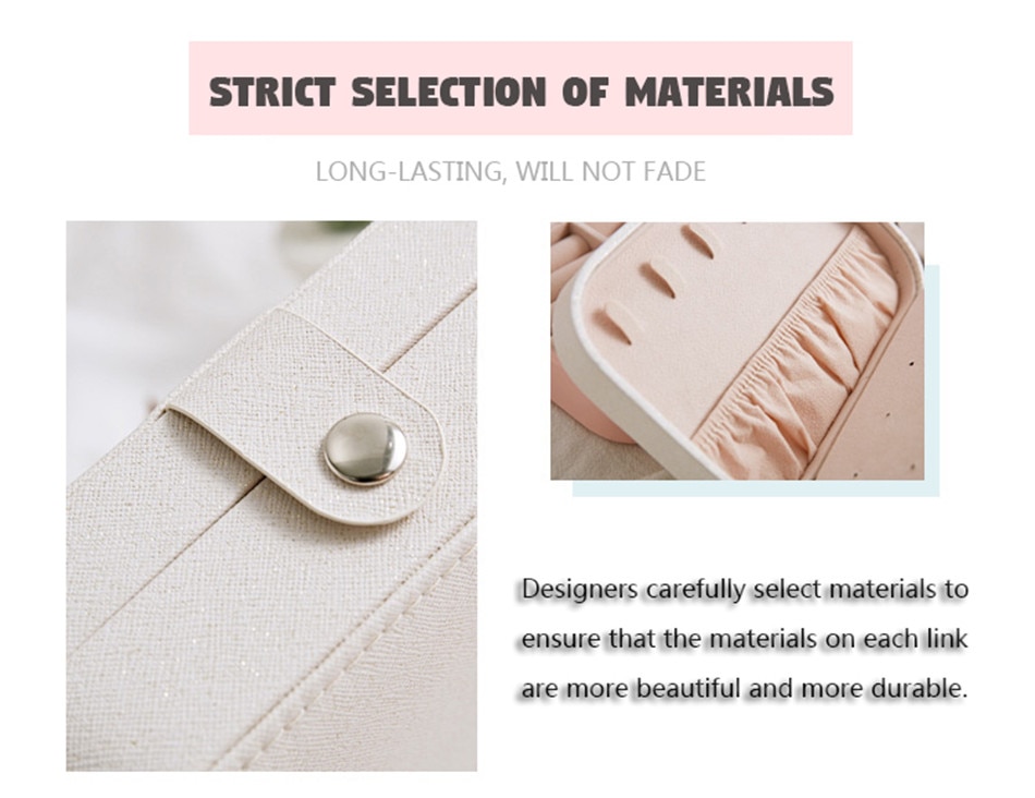 Portable PU Leather Jewelry Storage Box Portable PU Leather Jewelry Storage Box