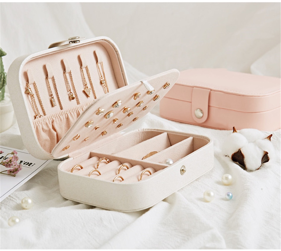 Portable PU Leather Jewelry Storage Box Portable PU Leather Jewelry Storage Box