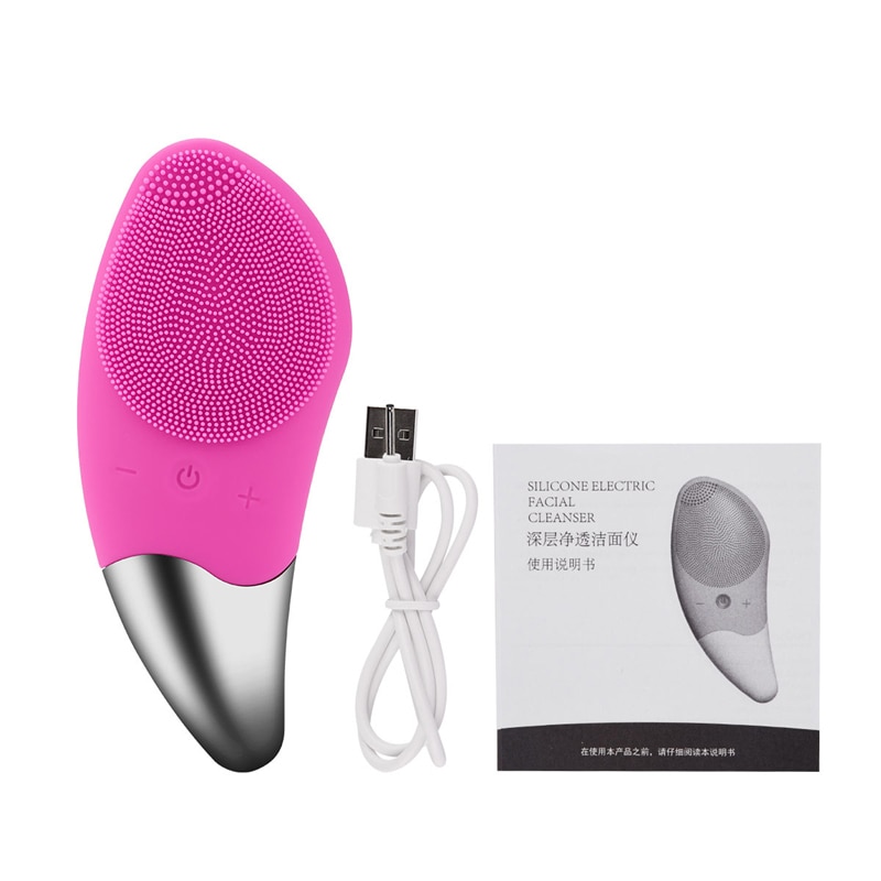 Ergonomic Electric Silicone Facial Cleansing Brush Ergonomic Electric Silicone Facial Cleansing Brush