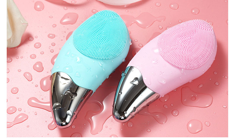 Ergonomic Electric Silicone Facial Cleansing Brush Ergonomic Electric Silicone Facial Cleansing Brush