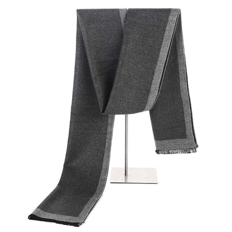 Men's Color Block Cashmere Scarf Men's Color Block Cashmere Scarf