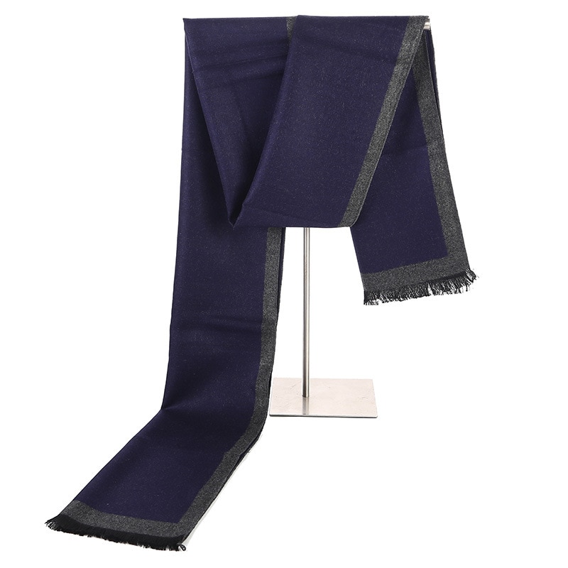 Men's Color Block Cashmere Scarf Men's Color Block Cashmere Scarf