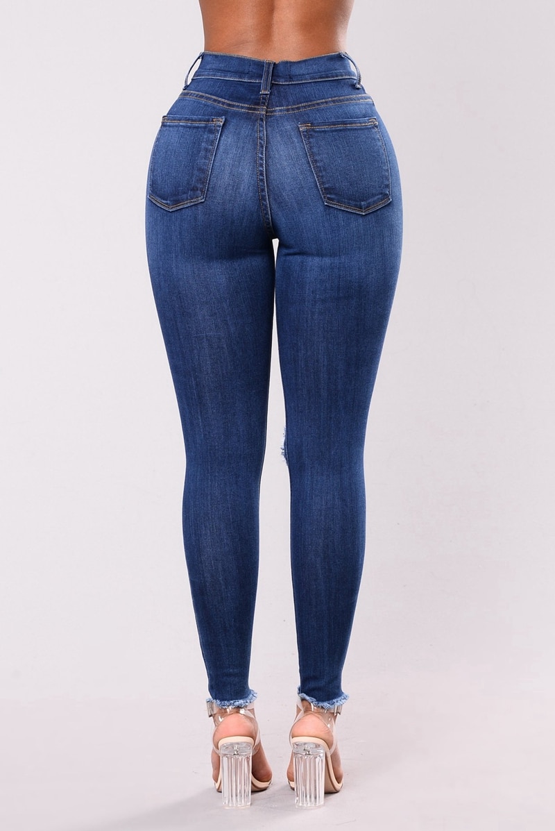 High Waist Ripped Jeans